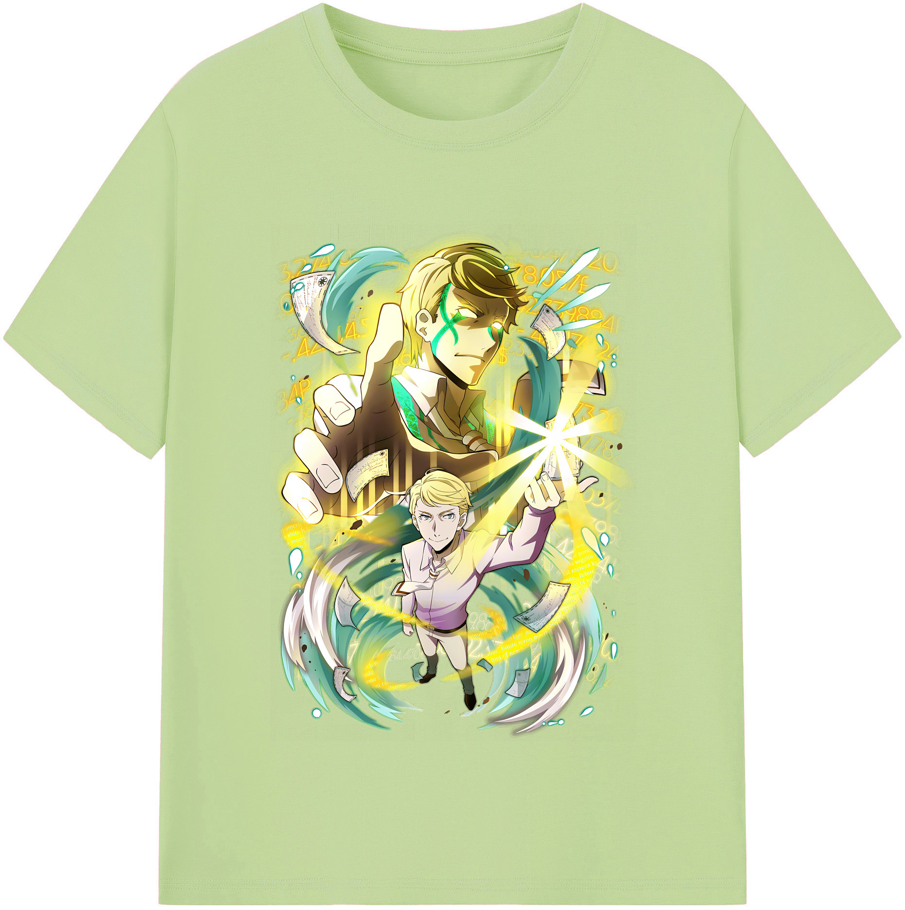 （画像用） 文豪ストレイドッグス Bungo Stray Dogs 綿100％半袖Tシャツ（フロントプリント）